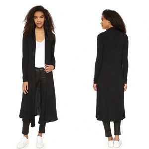 Riller & Fount Navy Blue Modal Blend Long Cardigan 1/S